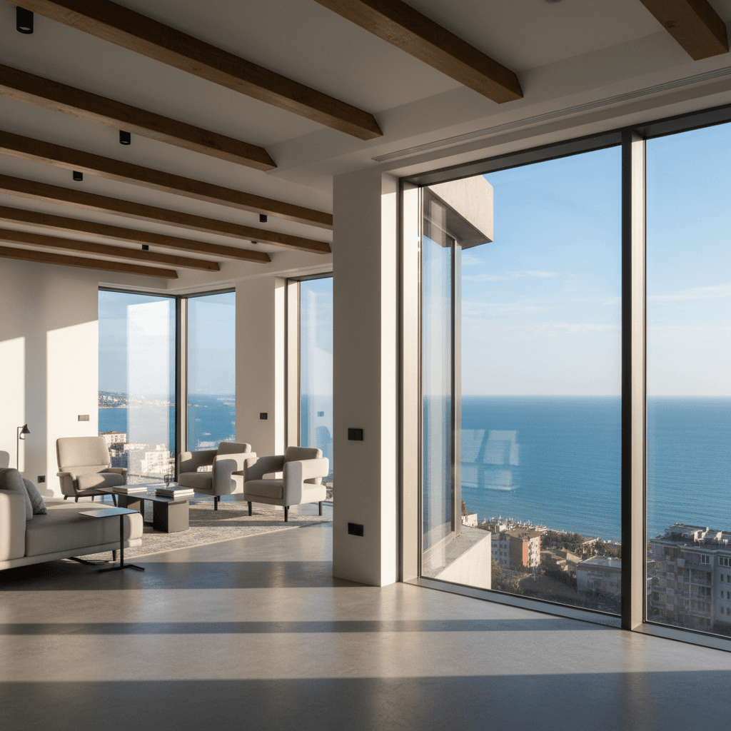 Modern studio apartment with sea view in Batumi